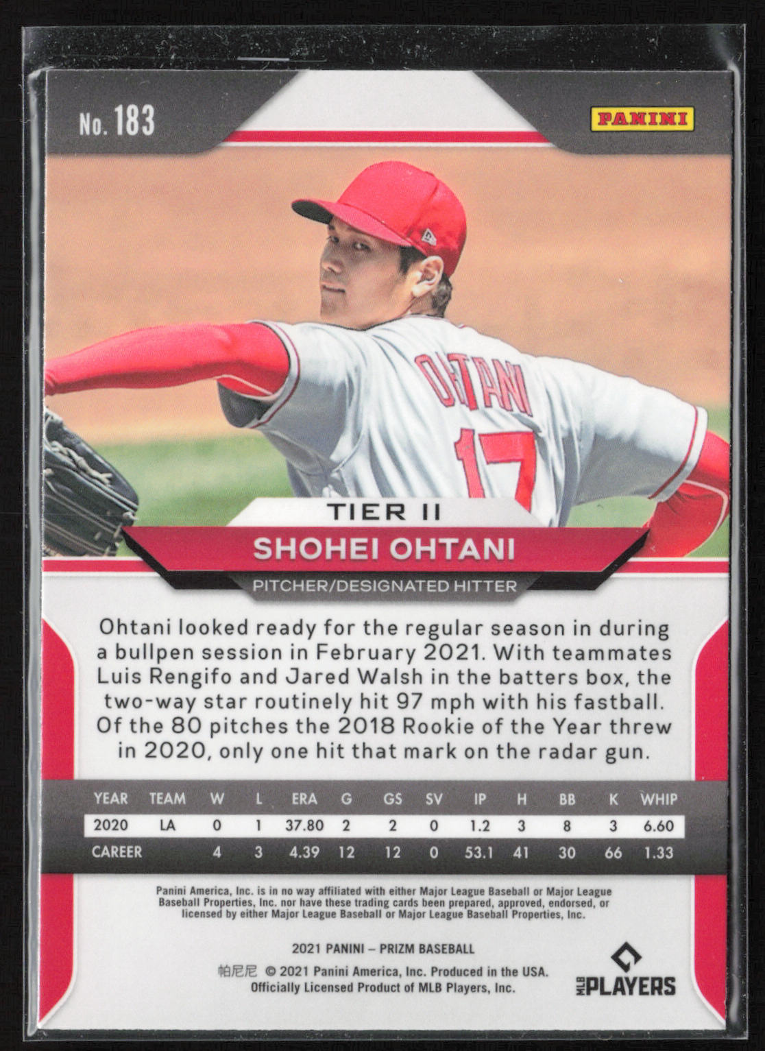 2021 Panini Prizm #183 Shohei Ohtani