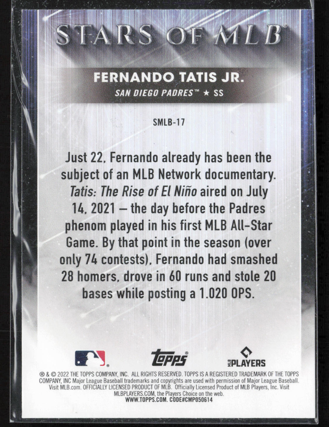 2022 Topps #SMLB-17 Fernando Tatis Jr. Stars of MLB