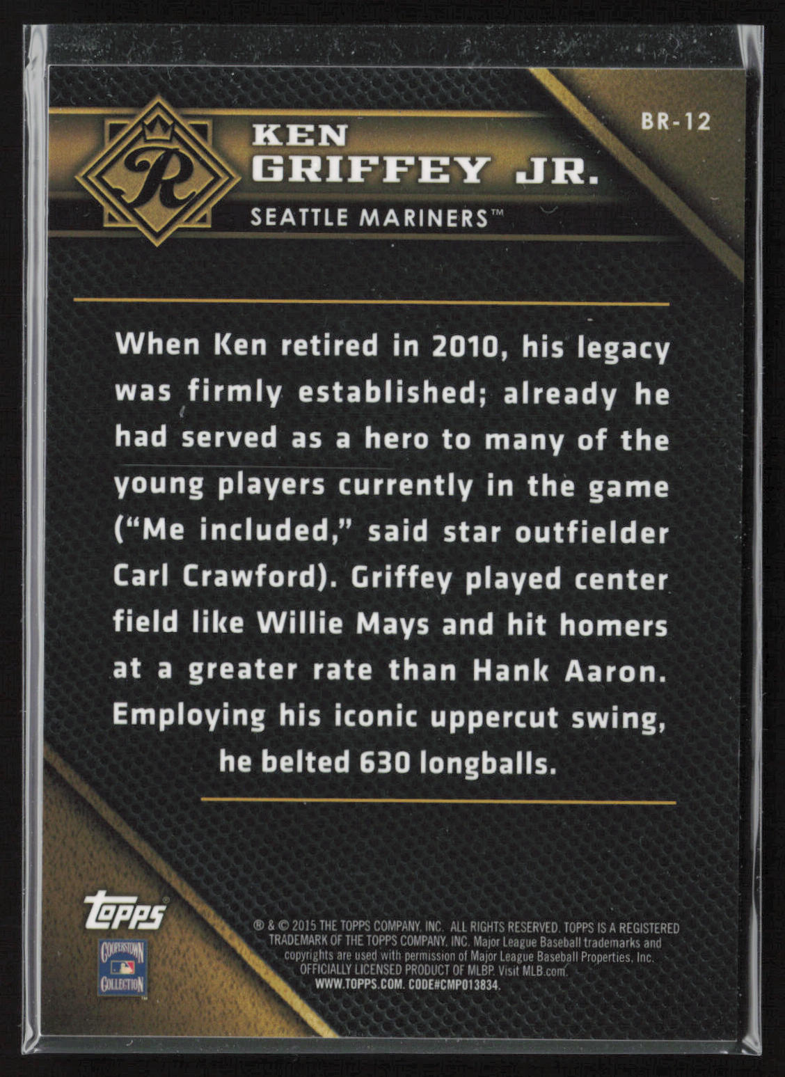 2015 Topps #BR-12 Ken Griffey Jr. Baseball Royalty