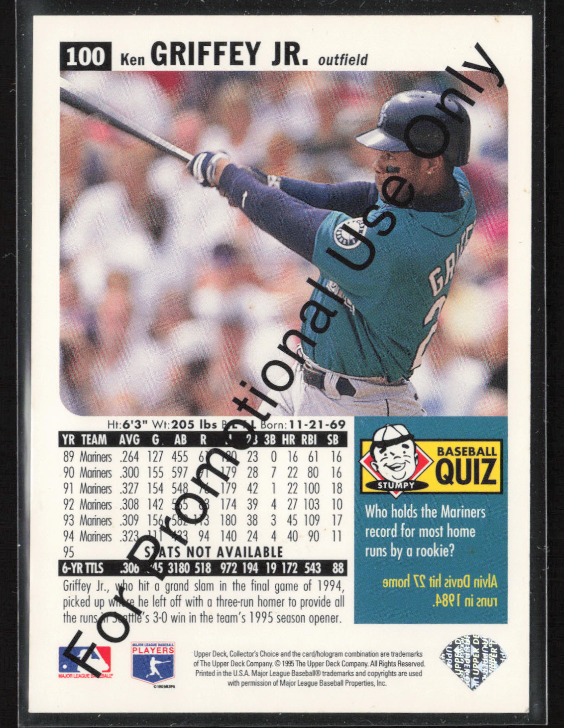 1996 Collector's Choice #100 Ken Griffey Jr.