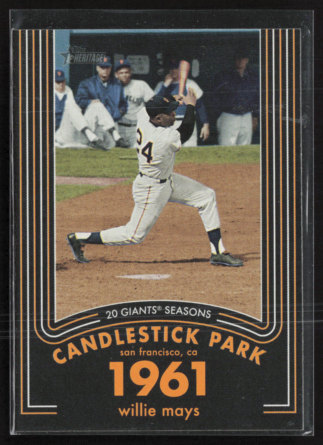 2020 Topps Heritage #11 Willie Mays 20 Giants Seasons