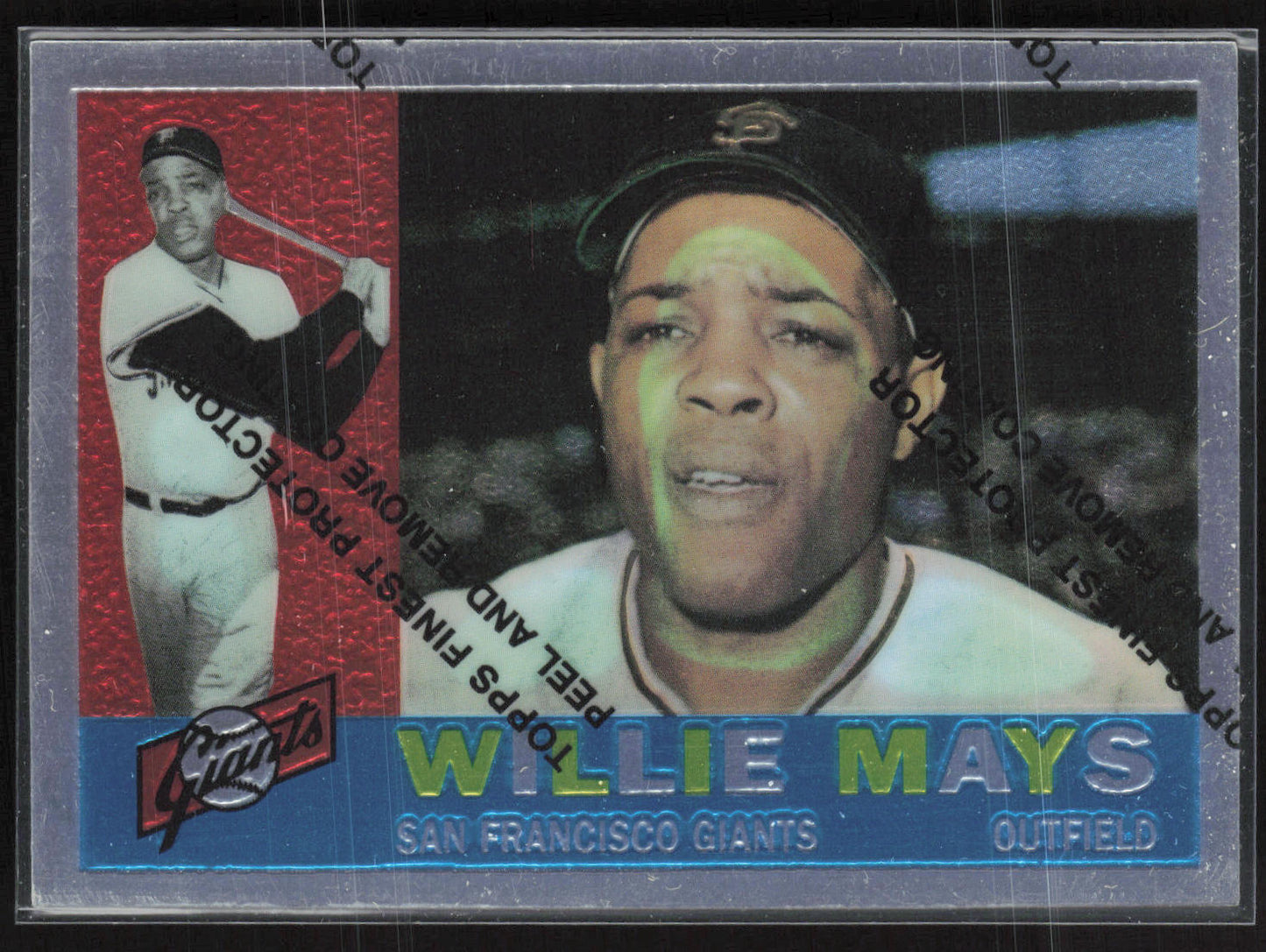 1996 Topps Finest #12 Willie Mays Commemorative Set 1960