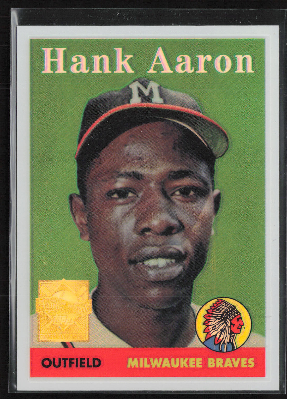 2000 Topps #5 Hank Aaron Hank Aaron Chrome