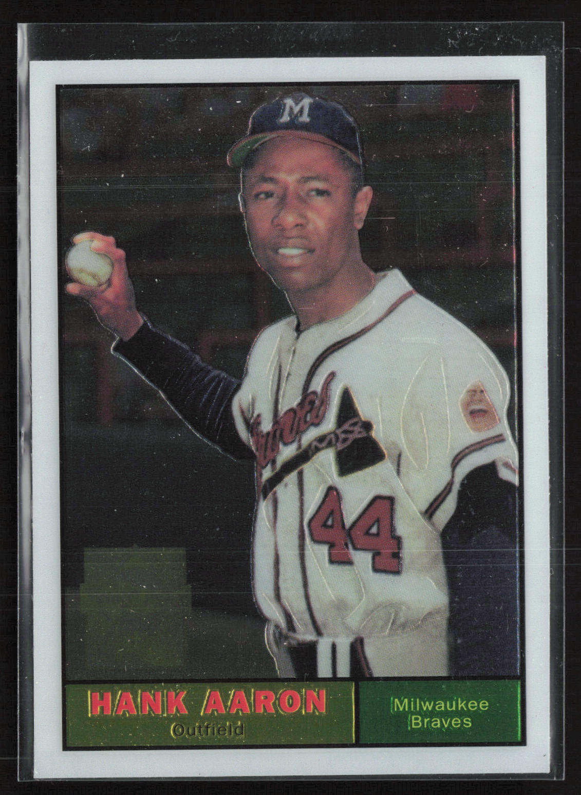 2000 Topps #8 Hank Aaron Hank Aaron Chrome