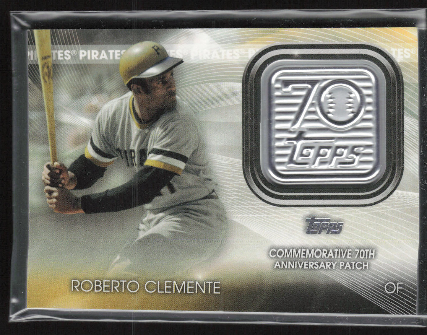 2021 Topps #T70P-RC Roberto Clemente 70th Anniversary Logo Patch (Series 2)