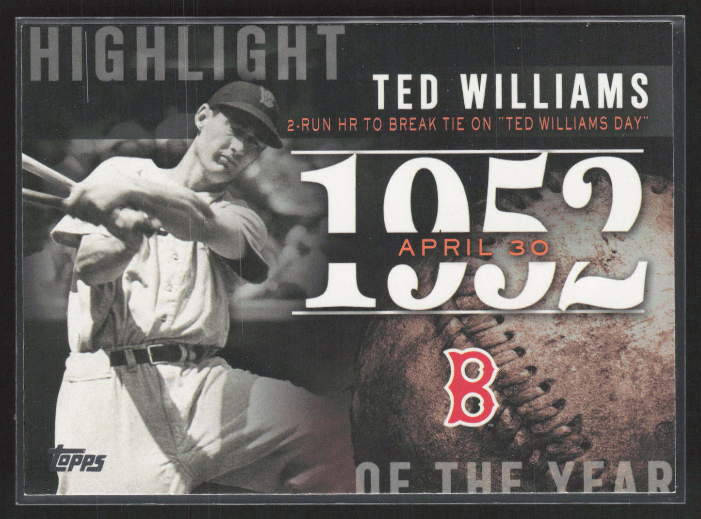 2015 Topps #H-8 Ted Williams Highlight of the Year