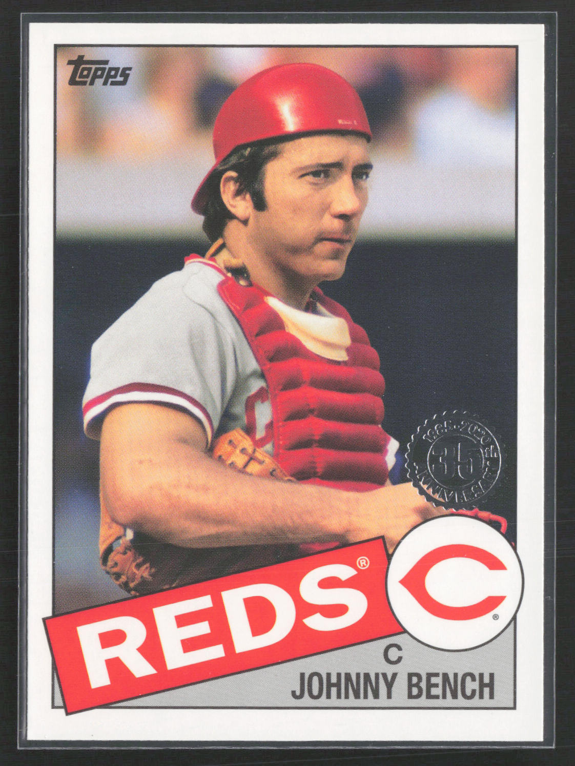 2020 Topps #85-35 Johnny Bench 1985 Topps Baseball 35th Anniversary (Series One)