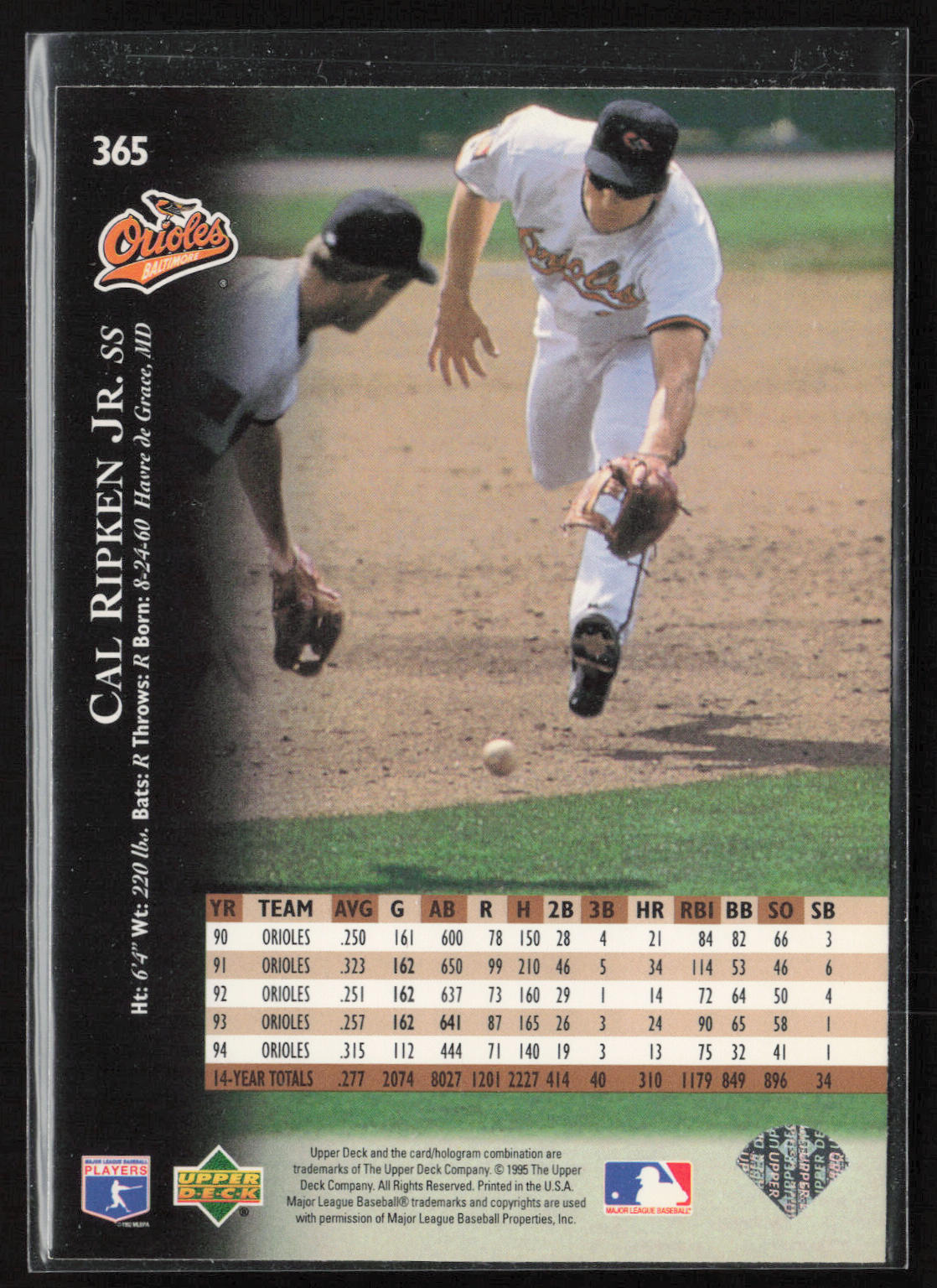1995 Upper Deck #365 Cal Ripken Jr.