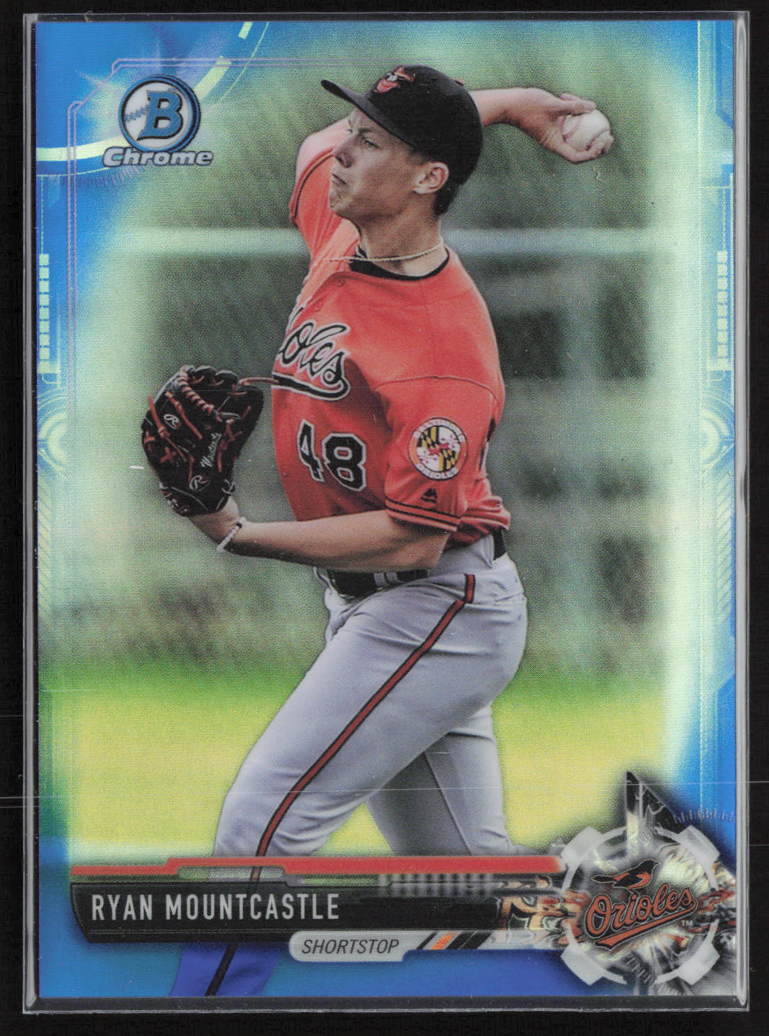 2017 Bowman #BCP75 Ryan Mountcastle Chrome Prospects Blue #/150