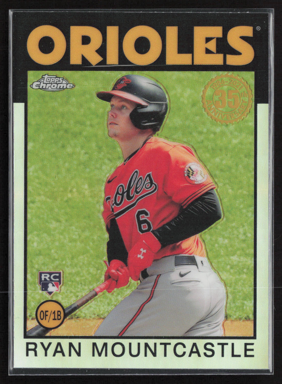 2021 Topps Chrome #86BC-17 Ryan Mountcastle 1986 Topps Baseball 35th Anniversary