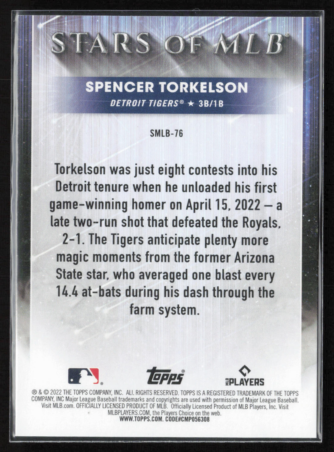 2022 Topps Update #SMLB-76 Spencer Torkelson Stars of MLB