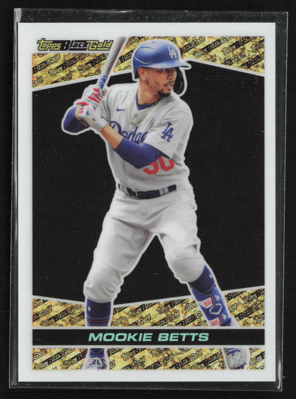 2021 Topps Update #BG-7 Mookie Betts Topps Black Gold