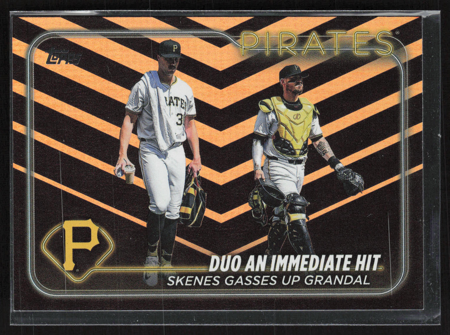 2024 Topps Update #US160 Duo An Immediate Hit: Skenes Gasses Up Grandal Holiday