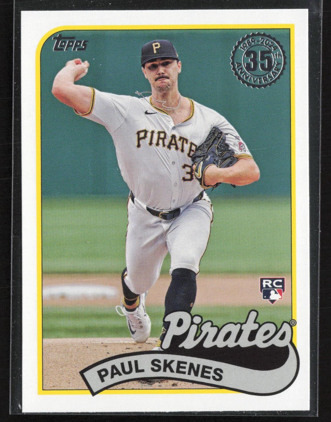 2024 Topps Update #89US-46 Paul Skenes 1989 Topps Baseball 35th Anniversary Blue