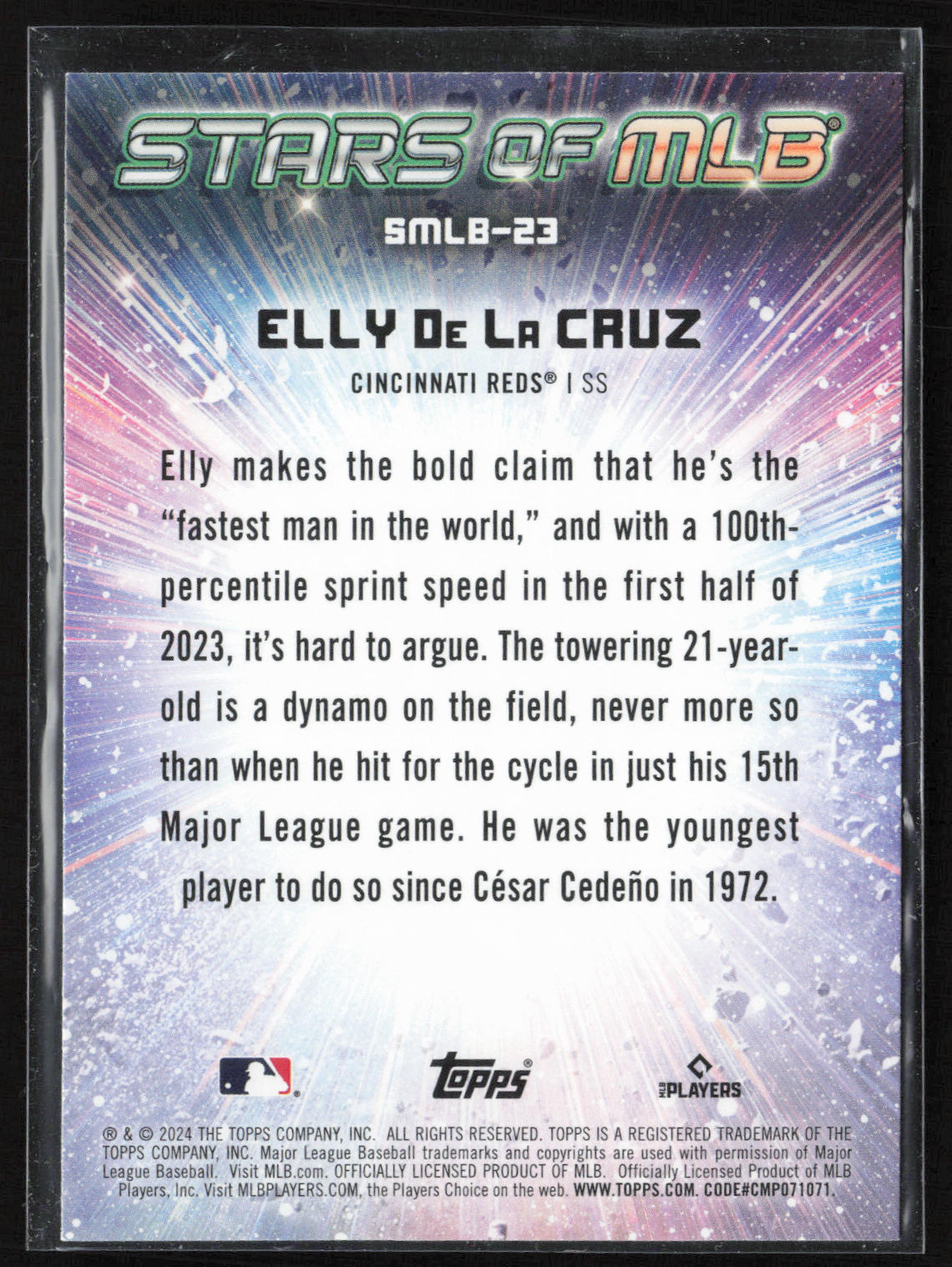 2024 Topps #SMLB-23 Elly De La Cruz Stars of MLB
