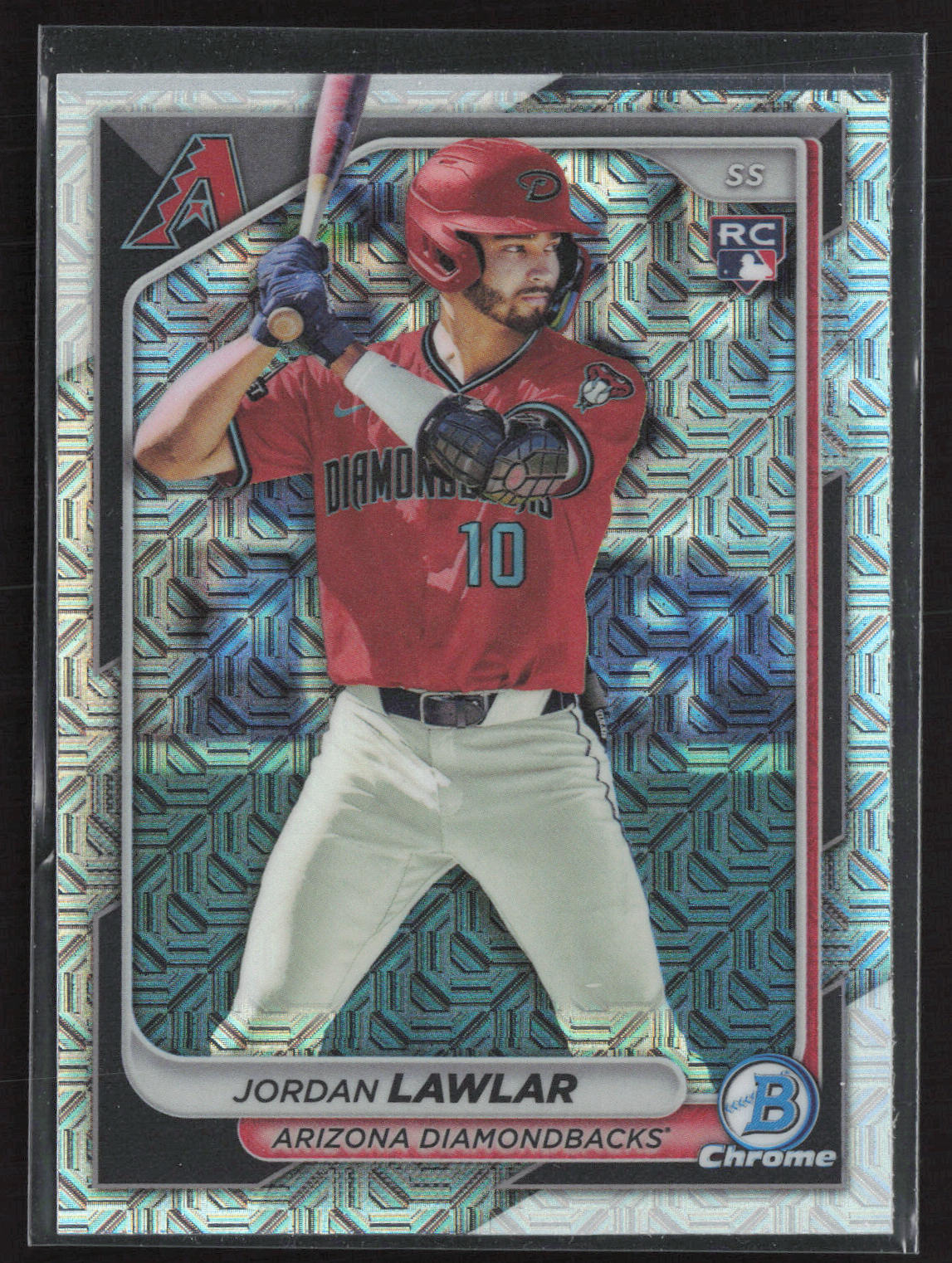 2024 Bowman #96 Jordan Lawlar Chrome Mojo Refractors