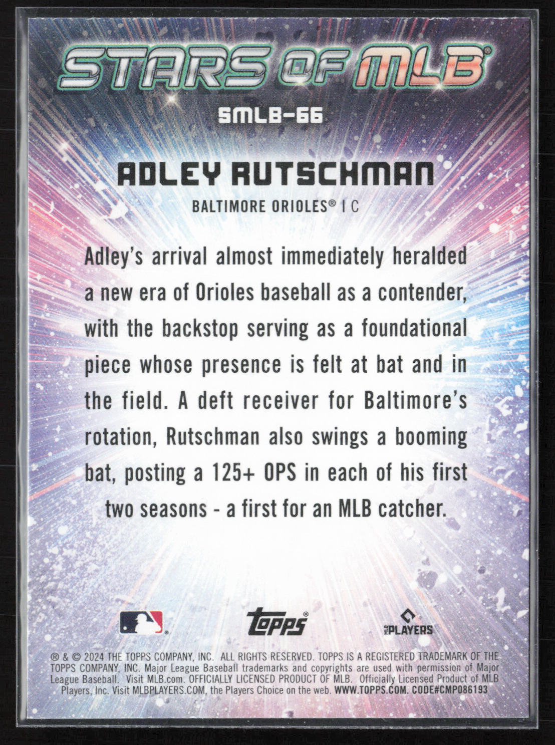 2024 Topps Update #SMLB-66 Adley Rutschman Stars of MLB