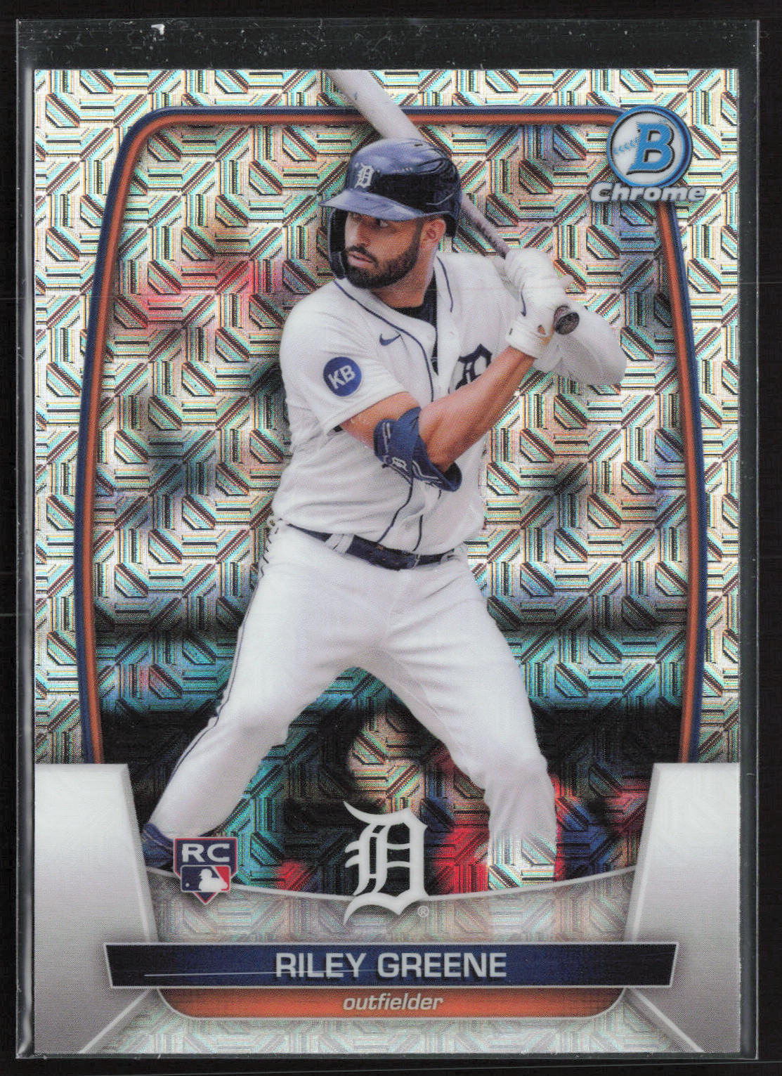 2023 Bowman #90 Riley Greene Mojo Refractors