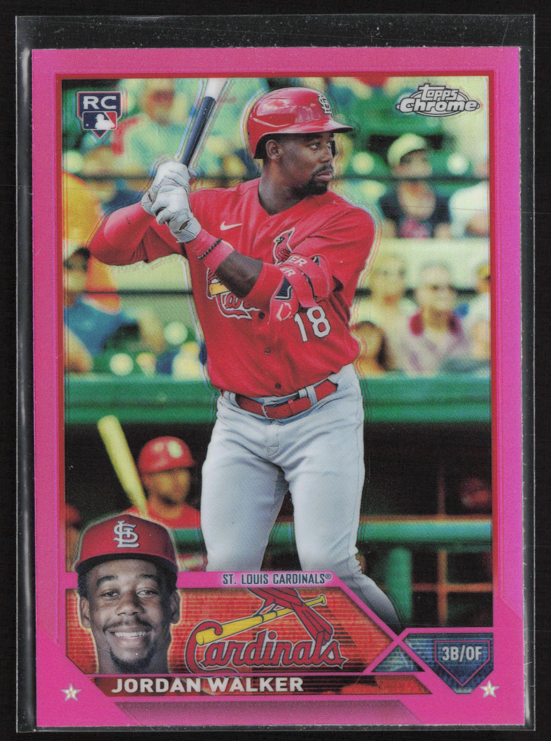 2023 Topps Chrome #209 Jordan Walker Pink Refractors