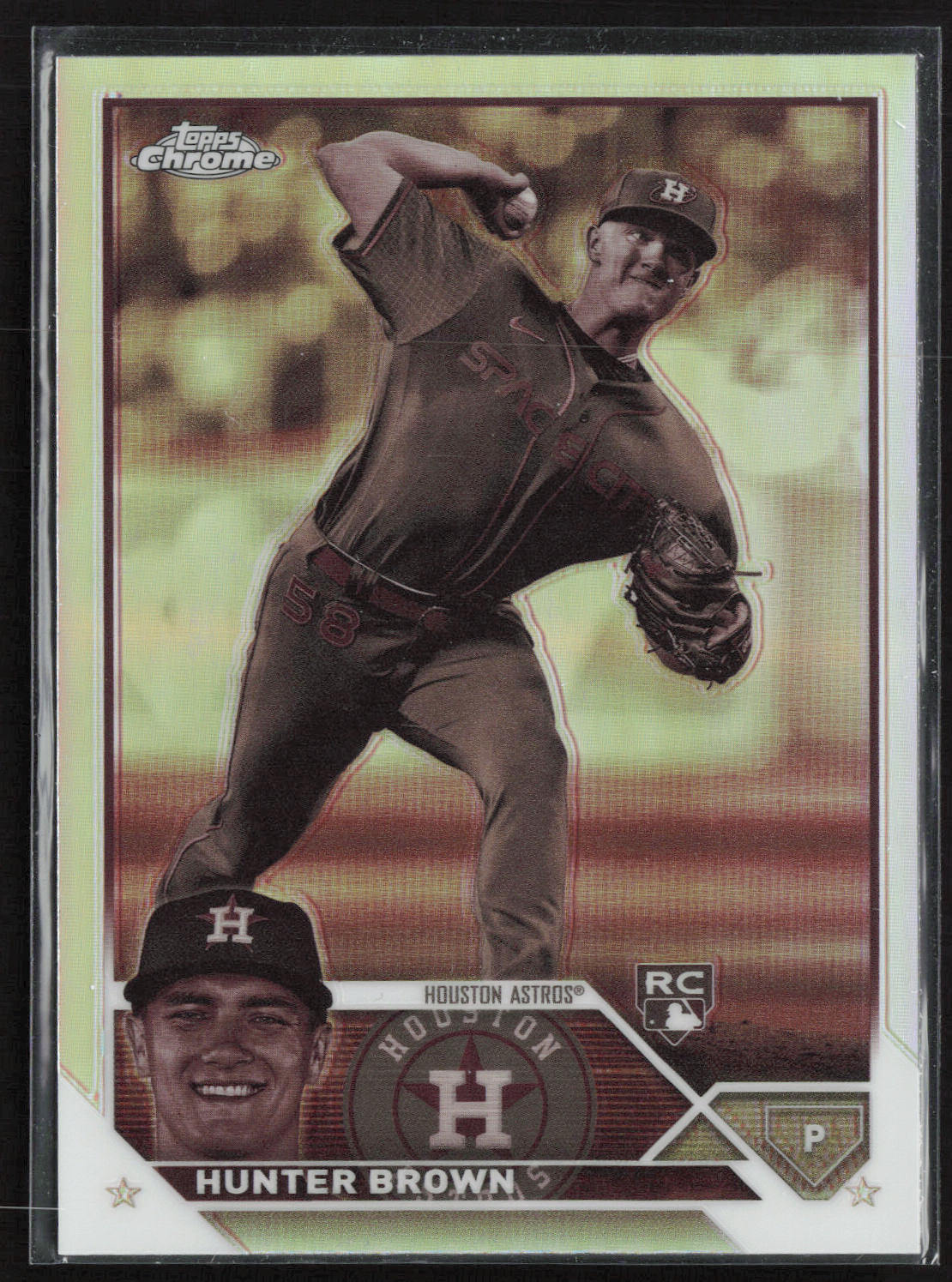 2023 Topps Chrome #197 Hunter Brown Sepia Refractors