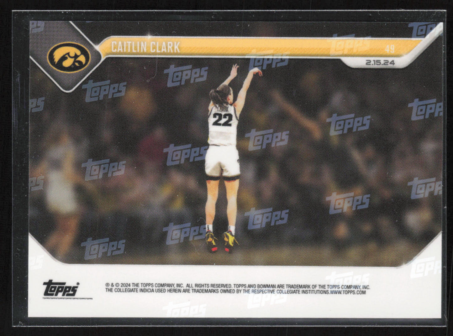 2023-24 Bowman U Now #49 Caitlin Clark