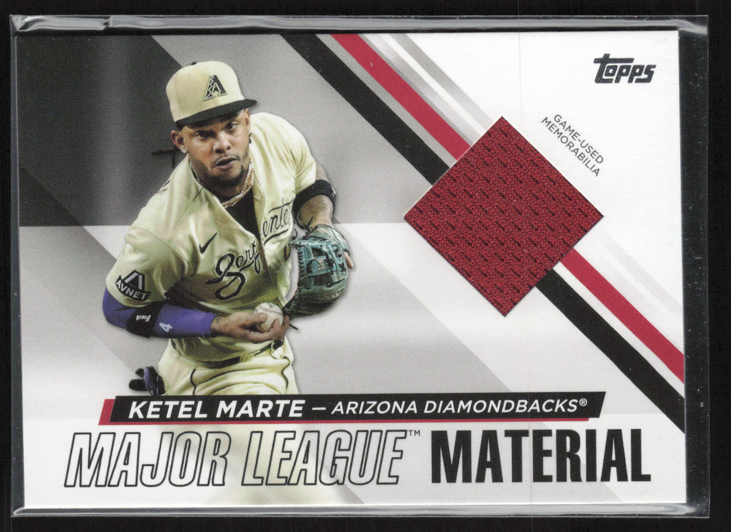 2024 Topps #MLM2-KM Ketel Marte Major League Material Relics (Series Two)