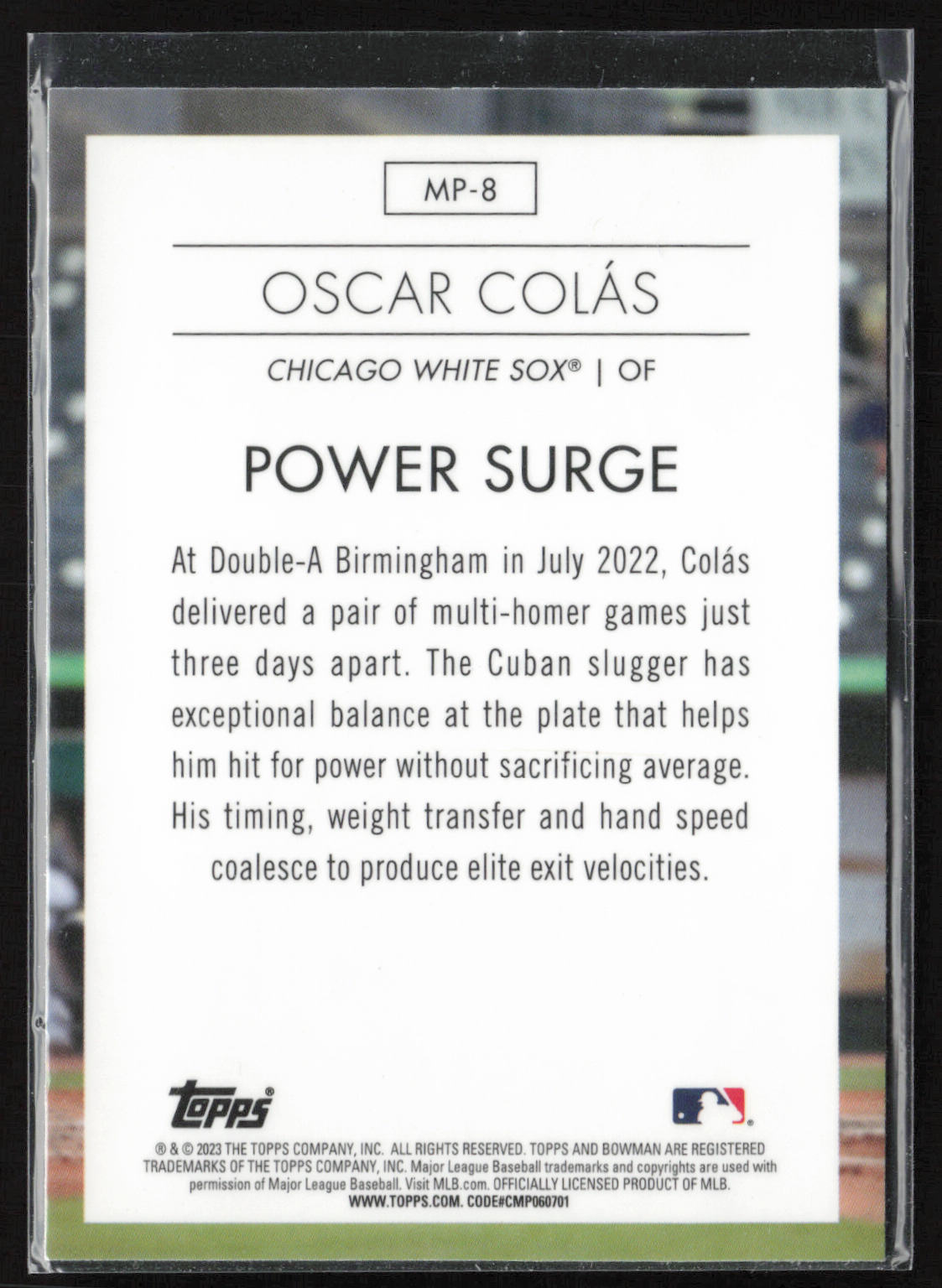 2023 Bowman #MP-8 Oscar Colas Modern Prospects
