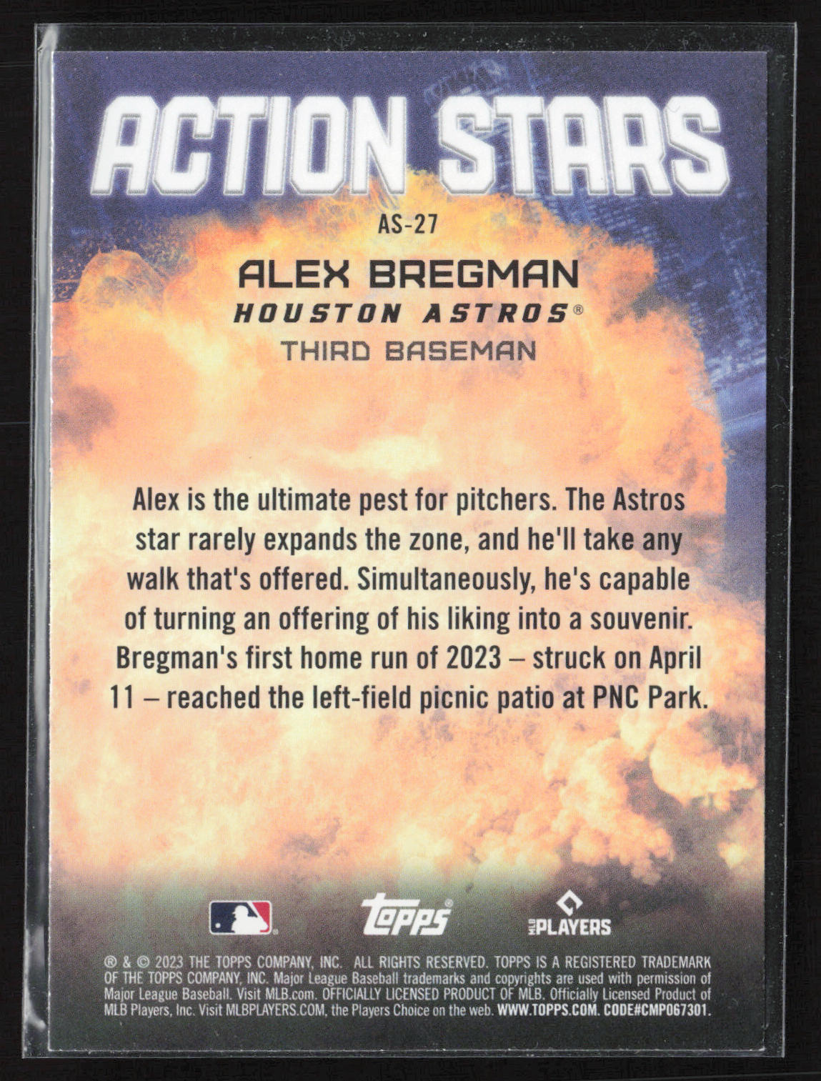 2023 Topps Update #AS-27 Alex Bregman Action Stars