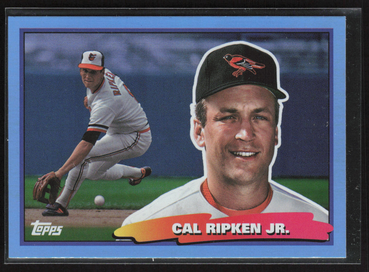 2022 Topps Archives #88BF-37 Cal Ripken Jr. 1988 Topps Big Foil Sky Blue