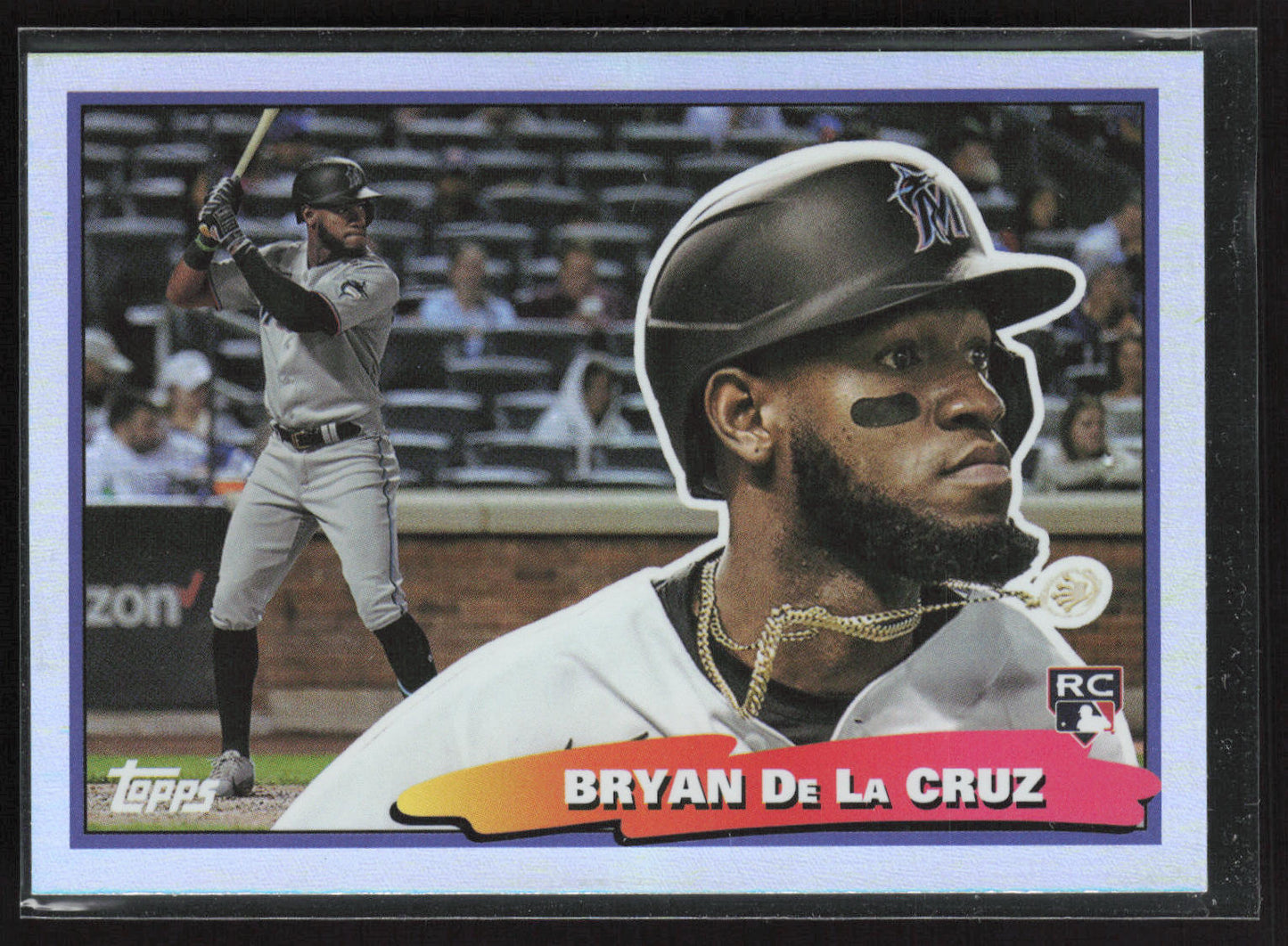 2022 Topps Archives #88BF-10 Bryan De La Cruz 1988 Topps Big Foil Autographs