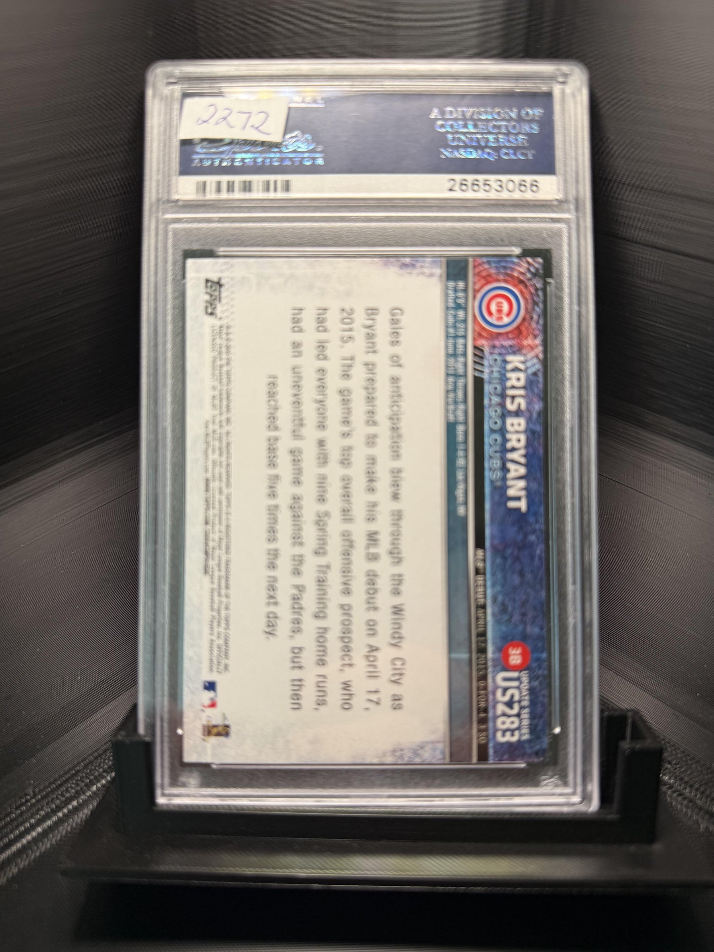 2015 Topps Update #US283 Kris Bryant PSA 10