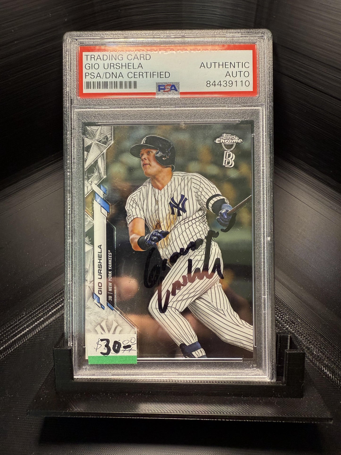 2020 Topps Chrome #34 Gio Urshela PSA Authentic