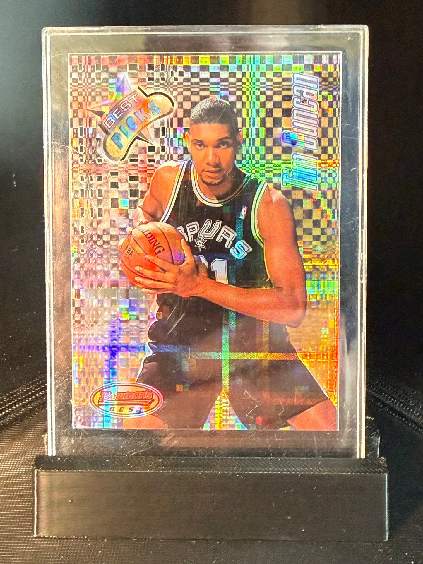 1997-98 Bowman's Best Picks Atomic Refractor Tim Duncan #BP8 RC HOF