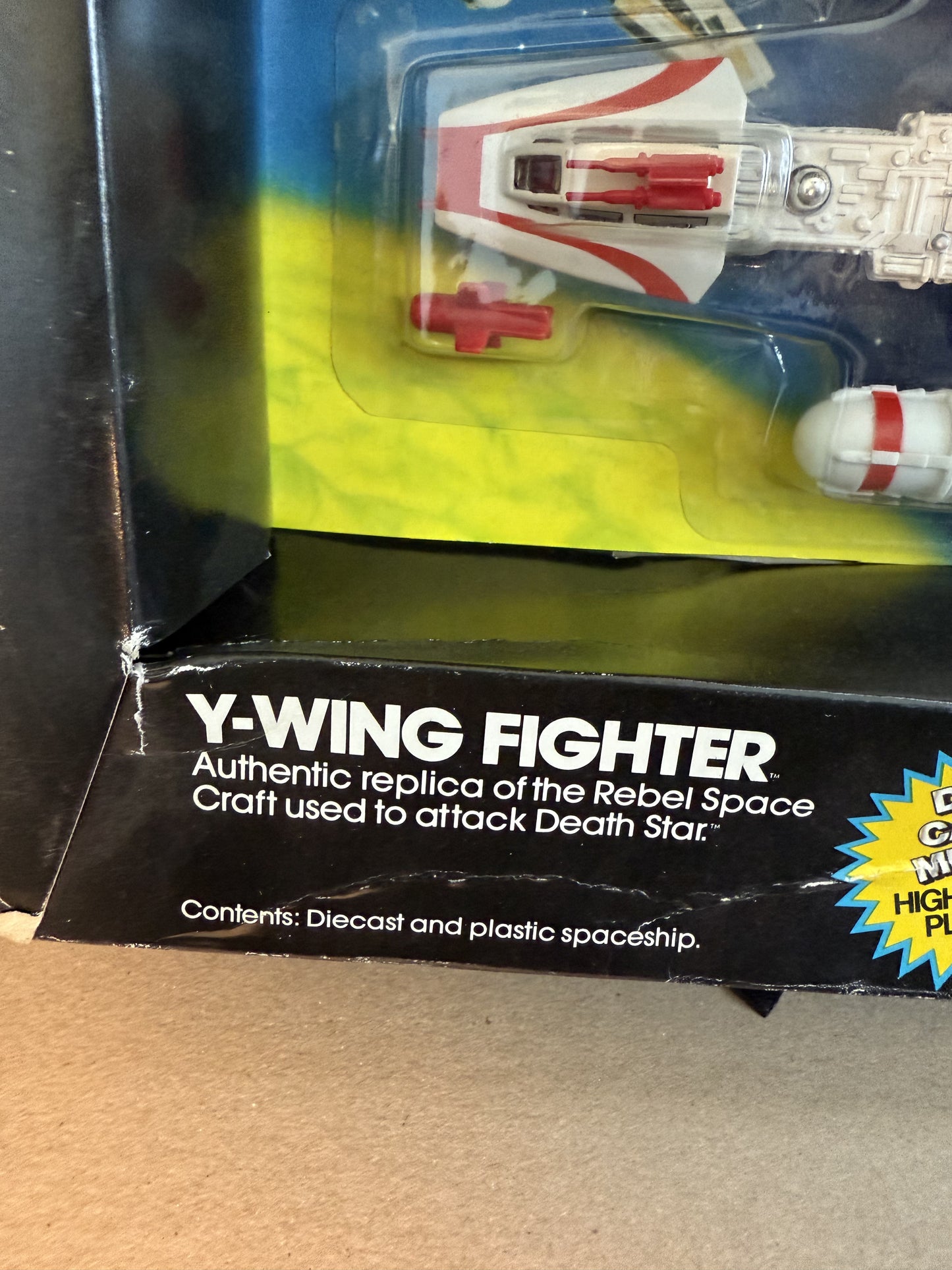 Vintage 1979 KENNER STAR WARS Y-Wing Fighter Diecast *MIB* SEALED BOX