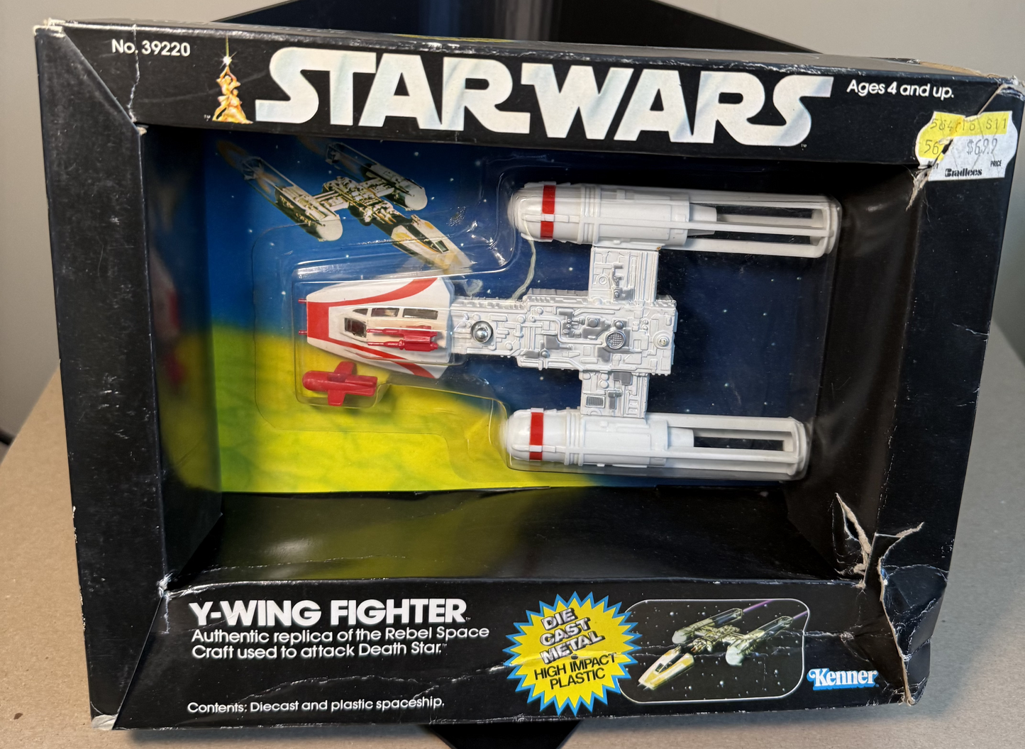 Vintage 1979 KENNER STAR WARS Y-Wing Fighter Diecast *MIB* SEALED BOX