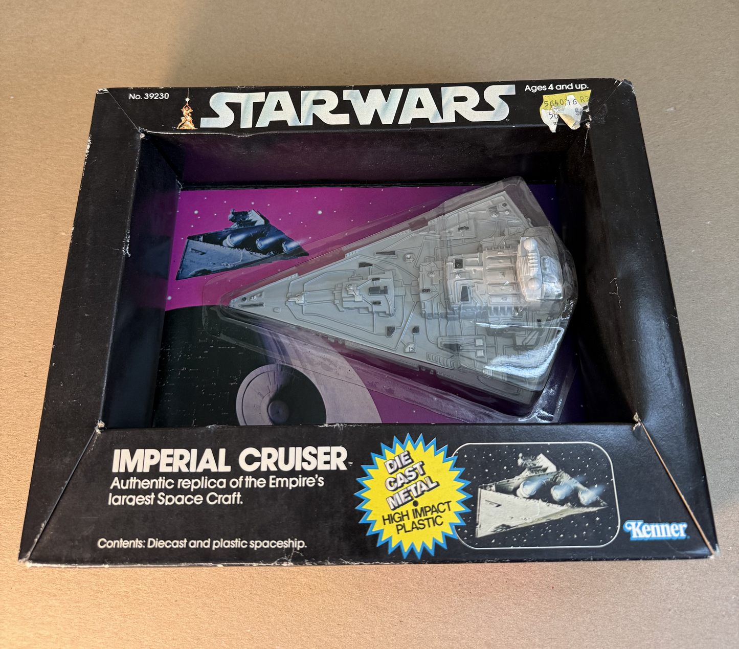 Vintage 1979 KENNER STAR WARS Imperial Cruiser Diecast *MIB* SEALED BOX