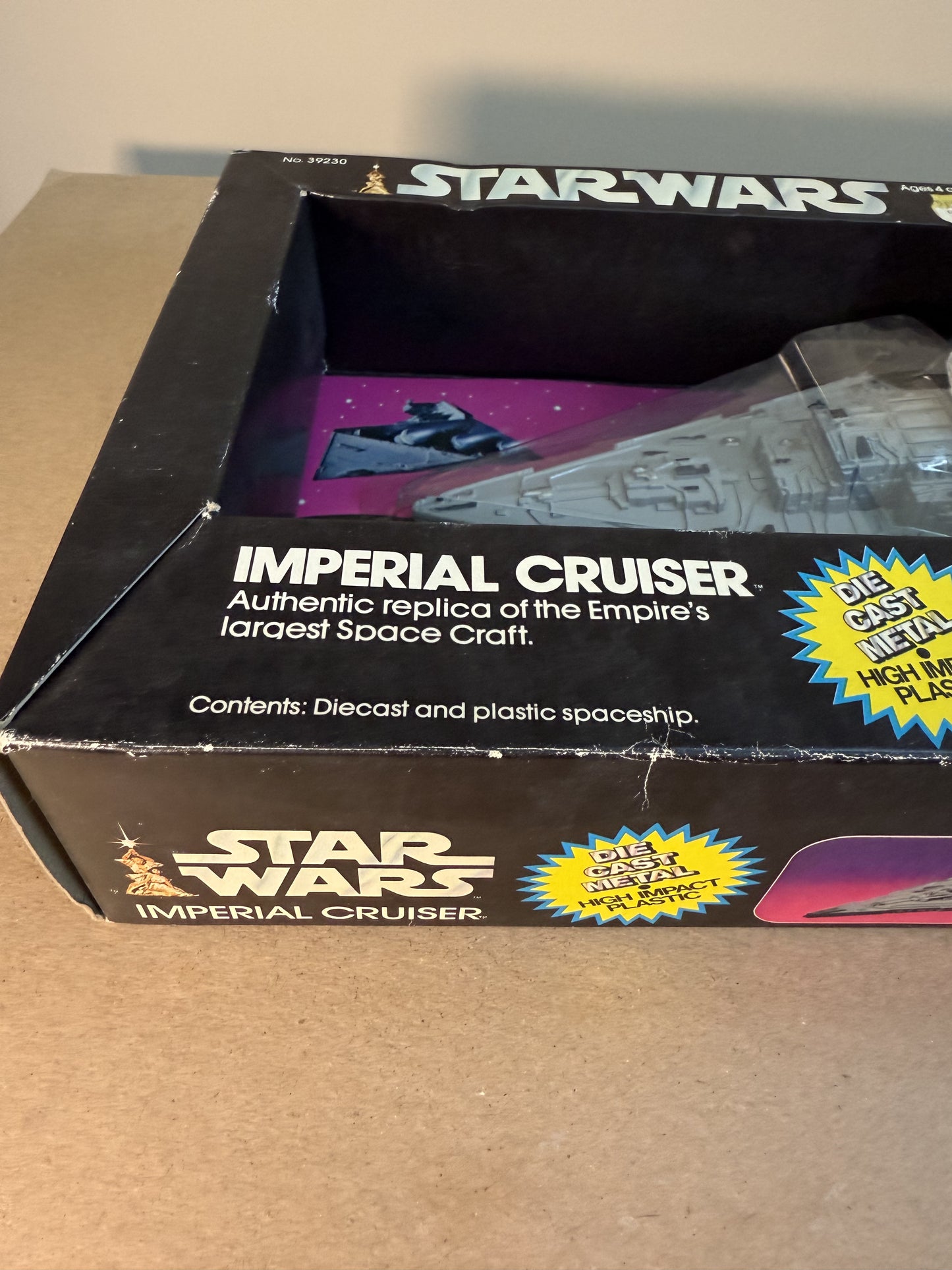 Vintage 1979 KENNER STAR WARS Imperial Cruiser Diecast *MIB* SEALED BOX