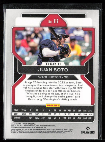 2022 Panini Prizm #117 Juan Soto