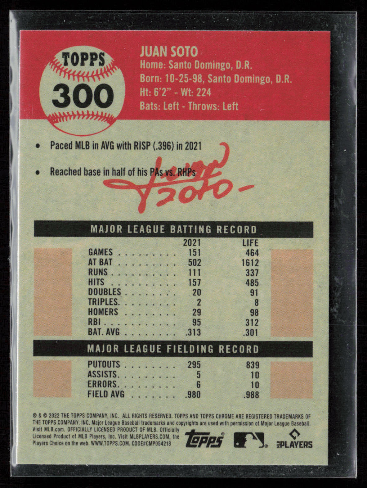 2022 Topps Chrome Platinum Anniversary #300 Juan Soto