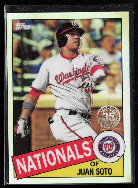 2020 Topps Chrome #85TC-3 Juan Soto 1985 Topps Baseball