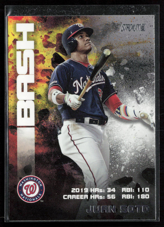 2020 Stadium Club #BAB-6 Juan Soto Bash & Burn Red