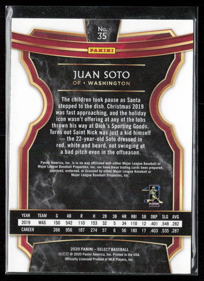 2020 Panini Select #35 Juan Soto