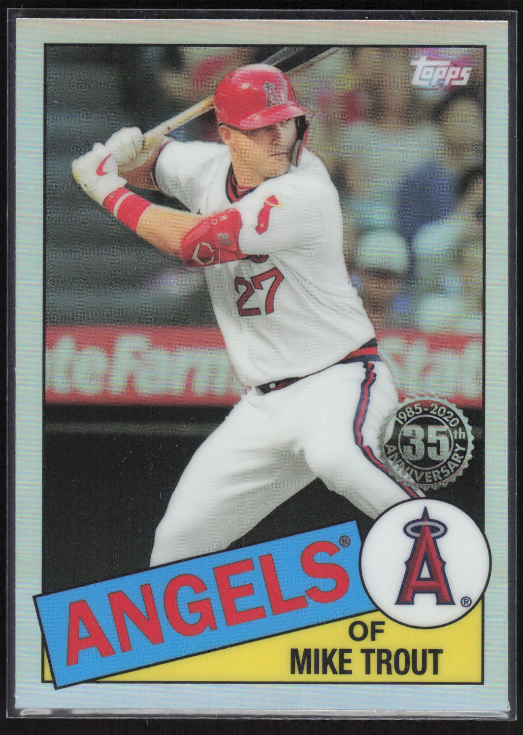 2020 Topps Chrome #85TC-1 Mike Trout 1985 Topps Baseball