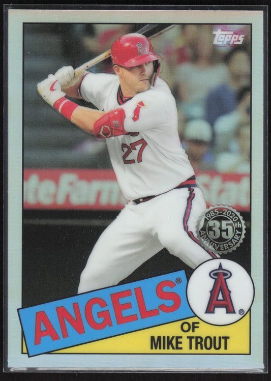 2020 Topps Chrome #85TC-1 Mike Trout 1985 Topps Baseball