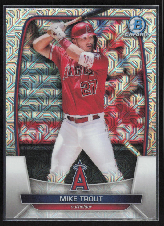 2023 Bowman #89 Mike Trout Mojo Refractors