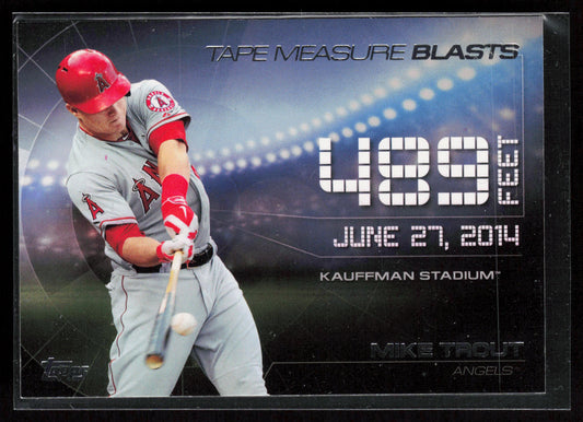 2015 Topps Update #TMB-5 Mike Trout Tape Measure Blasts
