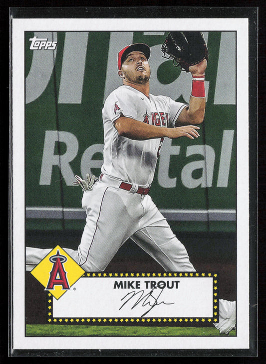 2021 Topps #T52-27 Mike Trout 1952 Topps Redux