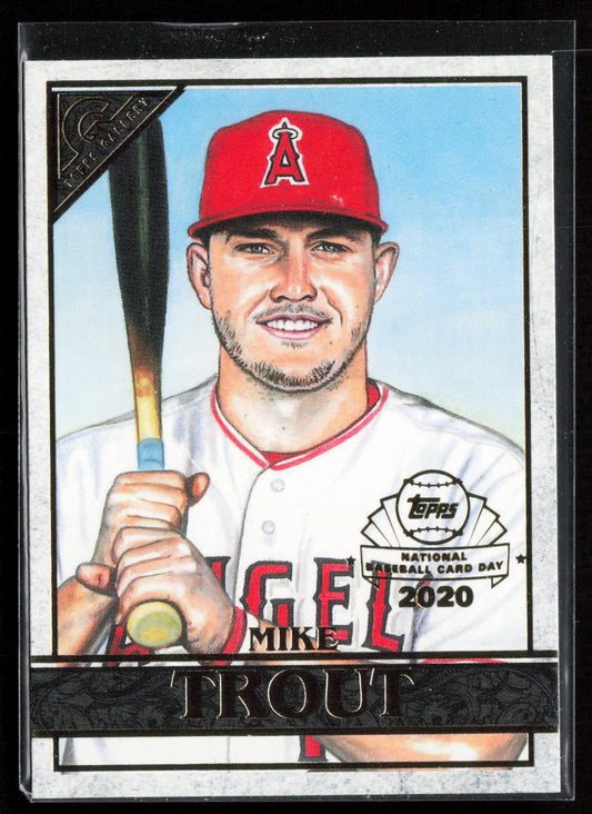 2020 Topps Chrome #GP-1 Mike Trout Topps Gallery NBCD Preview