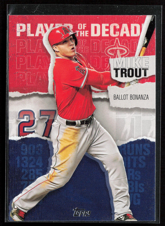 2020 Topps #MT-15 Mike Trout Topps Player of the Decade: Mike Trout