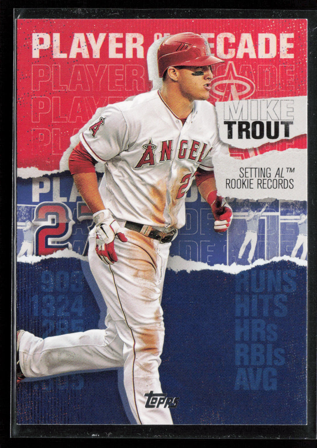 2020 Topps #MT-5 Mike Trout Player of the Decade Blue